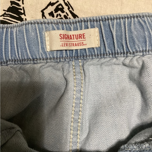 EUC Levis Strauss Signature Size W14 Girls Shorts Denim Blue - #309 - Picture 4 of 6
